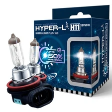 H11 Halogen 12V 55W Super Bright Upgrade Headlight Bulb-150% More Light (2pcs)