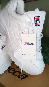 scarpe fila disruptor bianche uomo