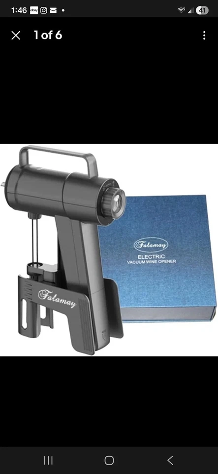 FALAMAY - Enganchedor de vino al vacío automático SIN abrir botella, aún así mantenga el W Foto 3 de 4