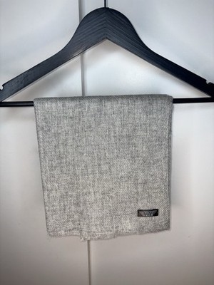 Exclusive Cashmere Shawl Handmade In Nepal  Color Light Grey