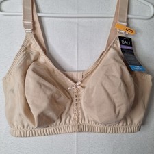 Bali womens bra size 42DD color beige wireless model 3036 NWT