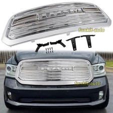 Chrome Front Grille For 2013-2018 Dodge Ram 1500 Grill Limited Style Wletters