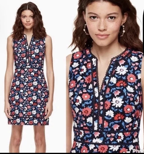 Abito tubino donna Kate Spade Shore Thing margherita jacquard taglia 2