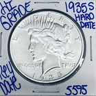 1935 S SILVER PEACE DOLLAR AUTHENTIC HIGH GRADE COIN U.S.MINT RARE KEY DATE 5595