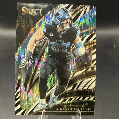 🔥🔥2025 Panini Select- Zebra Shock Club Level Aidan Hutchinson