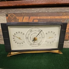 MCM Airguide Weather Station Barometer Humidity Temperature Desktop USA Vintage