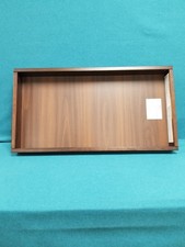Universal Size Removeable Baby Changing Tray Espresso Brown Wood Open Box