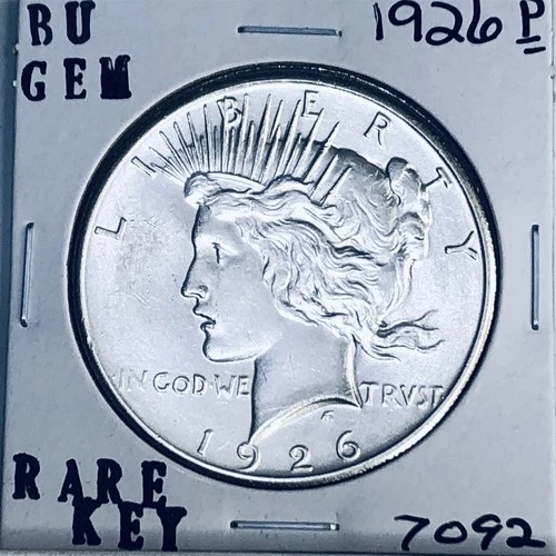 1926 P BU GEM PEACE SILVER DOLLAR UNC MS+++ U.S. MINT RARE COIN 7092
