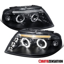 Fit 2001-2005 Vw Passat Black Led Halo Projector Headlights Headlamps Leftright Fit 2001-2005 Vw Passat Black Led Halo Projector Headlights Headlamps Leftright