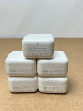 Genuine 5 Pack Apple A1357 10W USB Power Adapter for iPhone, ipad and iPod White