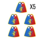 NEW Lion Knights Cloth Capes X5 For LEGO Minifigures Accessories Castle Faction