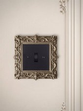 Gothic Light Switch Frame UK, Baroque Wall Decor, Single Gang Switch Surround