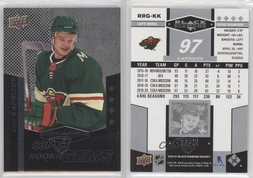 2020-21 Black Diamond 2010-11 Retro Rookie Gems Tribute /99 Kirill Kaprizov RC
