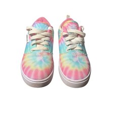 Heelys Tie Dye Low Top Roller Shoes Men  s 7 Womens 8 Pink Blue w/ Wheels