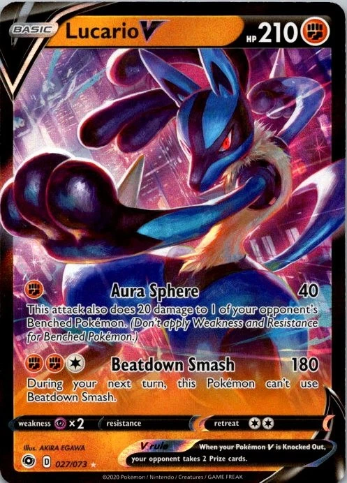 Lucario V Pokémon TCG Cards for sale | eBay