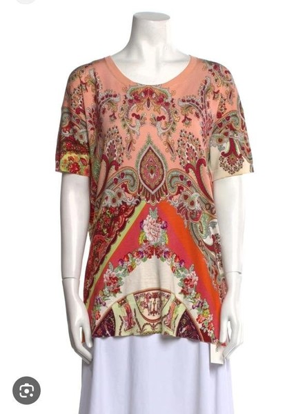 Women Etro Sweater Multicolor Silk 40 / L / 48