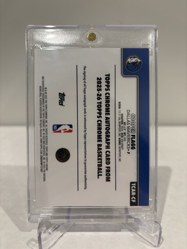 2025-26 Topps Chrome Cooper Flagg Rookie Auto RC Geometric Refractor #TCAR-CF - Picture 2 of 2
