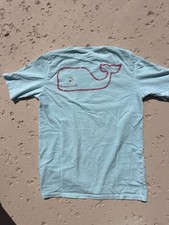 vineyard vines Youth Medium T-Shirt. Electric Blue And Light Pink 100 Cotton