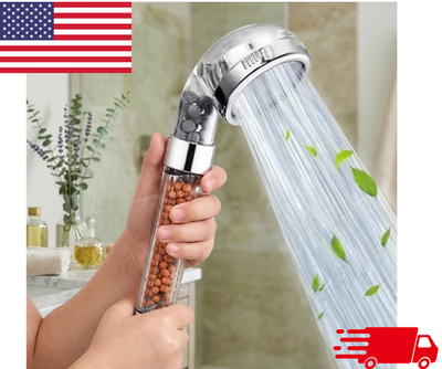 #ad #ad Shower Head High Pressure universal 30% Water Saving large Bath 2 Mineral Balls $4.99