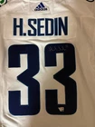 Adidas Vancouver Canucks H. Sedin #33 Primegreen Autographed Hockey Jersey NHL