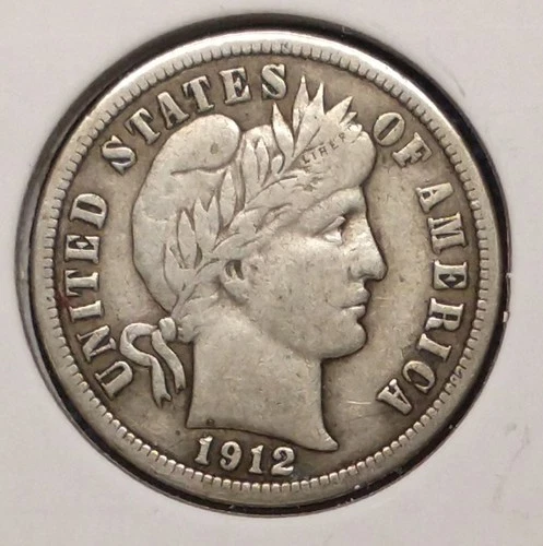 1912 BARBER DIME -- nice Very Fine (VF)