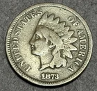 1873 Indian Head Cent Penny - Nice Very Good Condition Problem Free