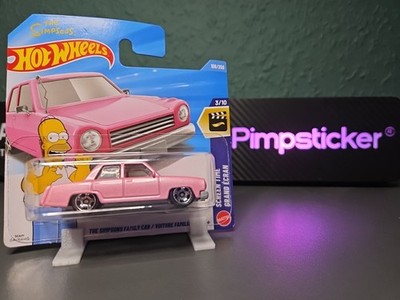 Hot Wheels - Short Card - #108/250 The Simpsons Family Car - Metallic Pink