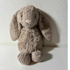 Jellycat 12" Beige Bashful Bunny Well-Loved Floppy Ear Plush Stuffed Animal