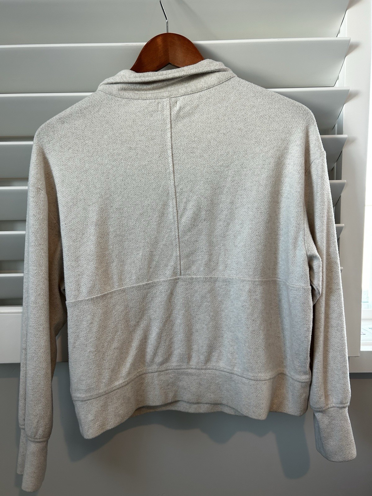 FAHERTY Legend Lounge Half Zip Pullover Beige Swe… - image 2