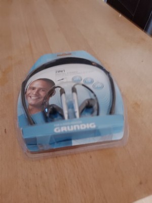GRUNDIG 2in1 Digital Stereo Kopfhörer/Headphones Neu