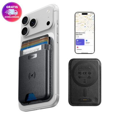 ESR MagSafe Wallet Find My RFID Kartenhalter schwarz iPhone