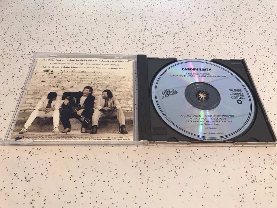 Darden Smith Cd   Darden Smith 1988  CBS Records  EK 40938  VG Condition - Image 4 of 4