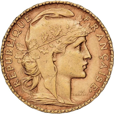 France, 20 Francs, Marianne, 1899, Paris, Or, TTB, Gadoury:1064, KM:847 - Photo 1/2