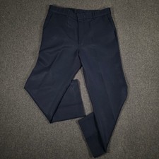 Levi's Action Slacks Men's Navy Blue Dress Pants Flat Front 33x27