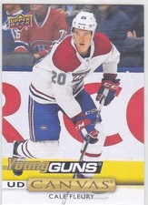 19/20 UD..CALE FLEURY..YOUNG GUNS..CANVAS..CARD # C99..CANADIENS..COMBINED SHIP
