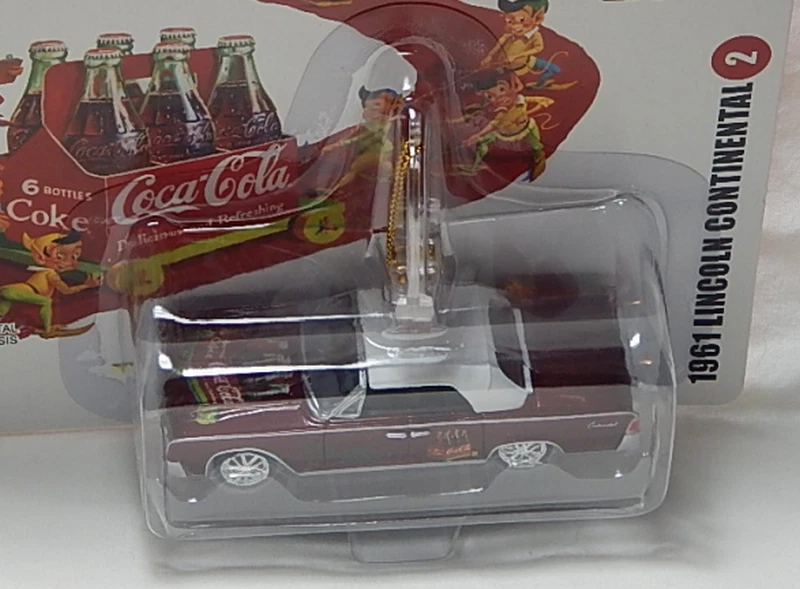 1961 Lincoln Continental Johnny Lightning Coca Cola праздничные автомобили Рождество - Изображение 3 из 4