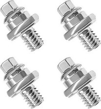 4PCS Side Battery Terminal Bolts, 3/8 Standar...