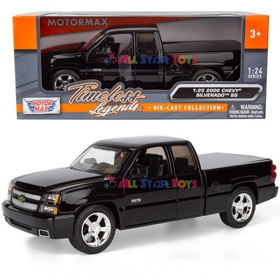 2006 CHEVROLET SILVERADO SS PICKUP BLACK 1/25 DIECAST MODEL BY MOTORMAX 79394