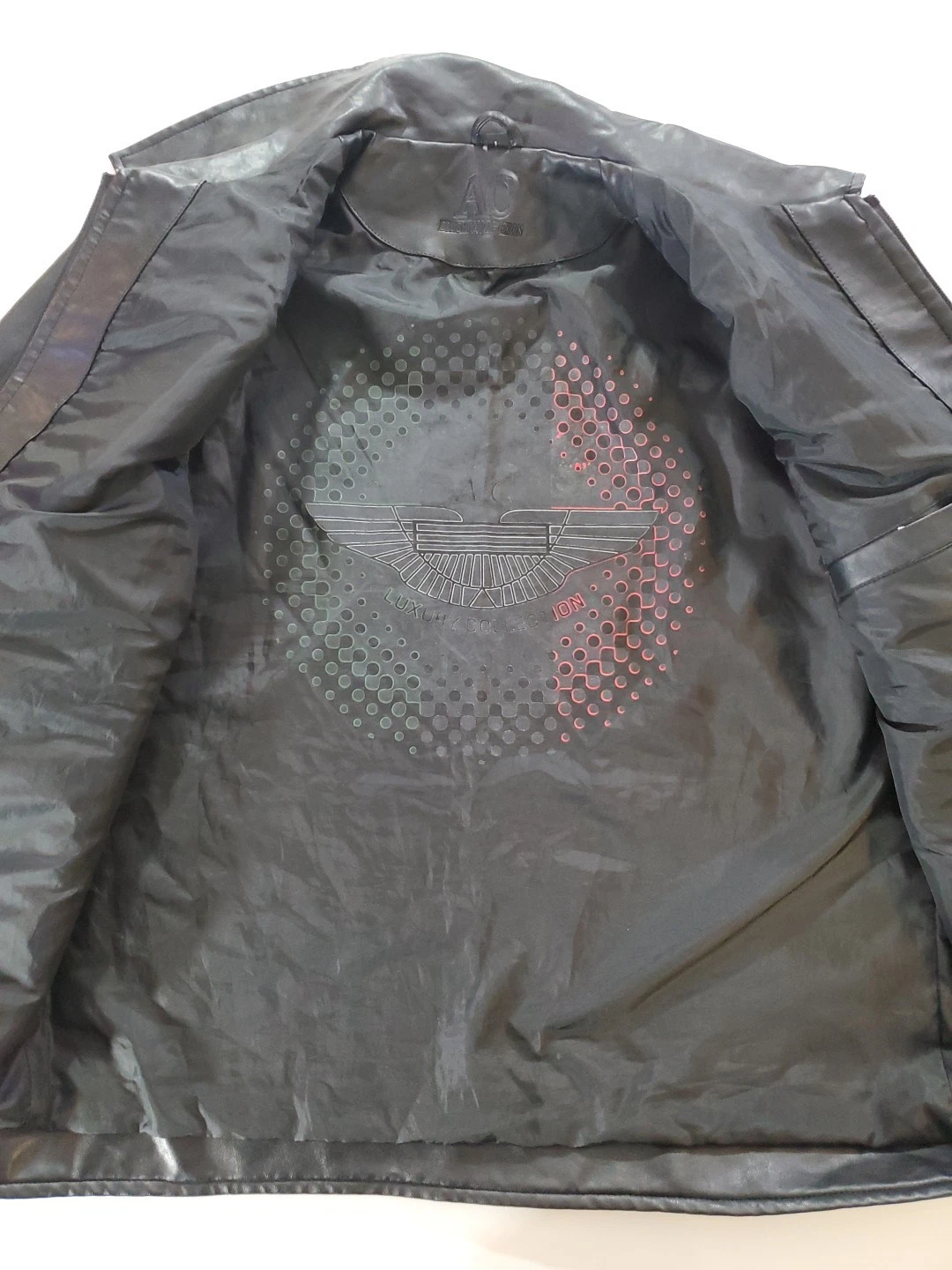 AC Luxury Collection Men’s Black Leather Jacket Size Large Made In Italy image 12