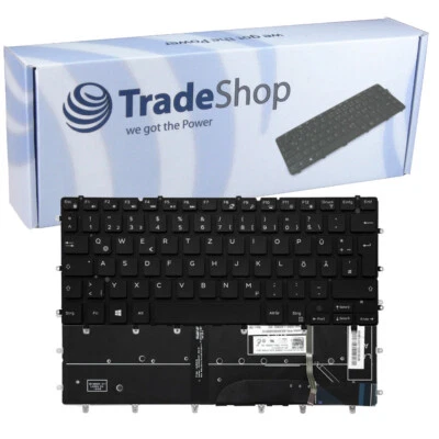 TRADE-SHOP Teclado QWERTZ para Dell P57G P57G-001 P41F P41F-001 P41G P41G-002 + Iluminación