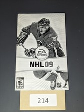 NHL 09 Sony PlayStation 2, 2008  MANUAL ONLY 