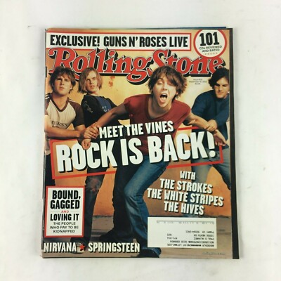 September 2002 Rolling Stone Magazine Meet the Vines Rock is Back