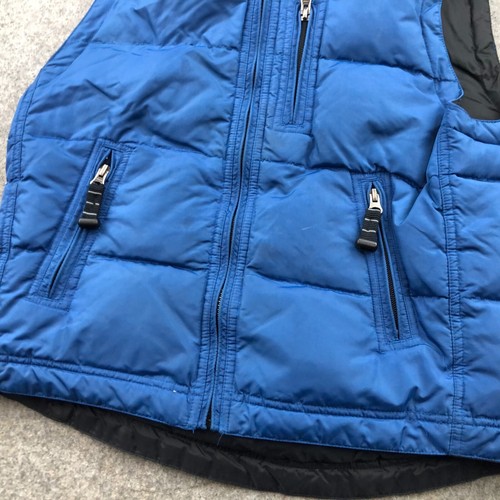 GAP Vest Boys Large Blue Full Zip Front Zipped Pockets Logo Down Filled - Picture 2 of 12