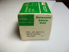  ASCO SOLENOID VALVE REPLACEMENT 115 V. Ac. COIL 27-478-1-D