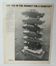 VOLVO CAR Vintage 1970's 10.25" X 13" Magazine Ad LM45