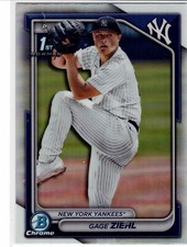 Gage Ziehl New York Yankees 2024 Bowman Draft Chrome 1st Bowman Refractor **