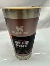 Stanley 16oz Stainless Steel Insulated Beer Pint Rare Rose Pink w/Opener New
