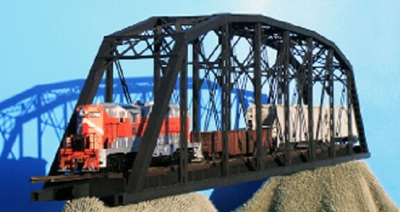 CENTRAL VALLEY HO 200' Parker Through Truss Single Track Bridge