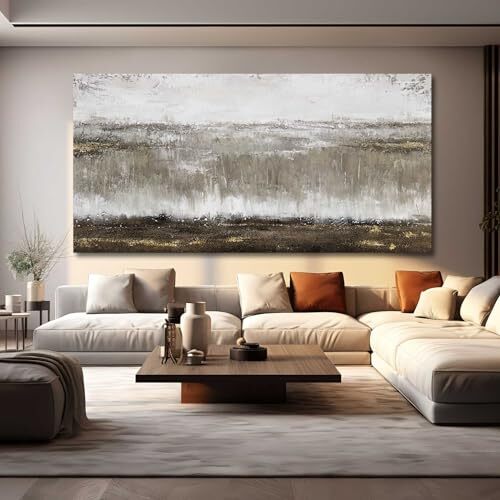 Canvas Wall Art Abstract Wall Decor for Living Room Grey 29x58