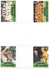 2007-08 SELECT CRICKET AUSTRALIA (HONOUR AWARDS SUBSET) FULL CHASE 4 CARD SET